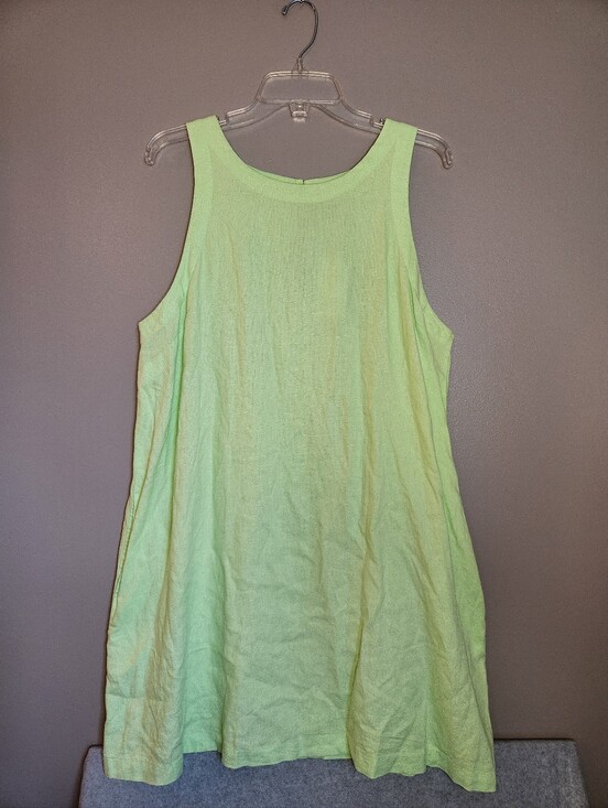 a new day Dresses & Skirts - A New Day Sleeveless Linen Blend Sleeveless Dress Size XL
